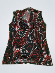 JKLA California Printed Sleeveless Blouse