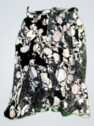 Active Collection Black and White Floral Mini Skir..