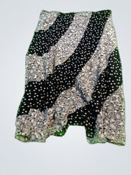 J.Crew Women's Black and White Floral Skirt