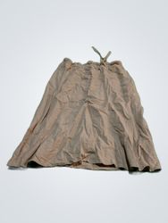 H&M Beige Drawstring Midi Skirt