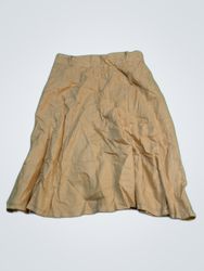 Contemporaine Beige Cotton Mini Skirt