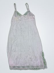 White Lace Trim Chemise