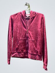 Juicy Couture Velour Zip-Up Hoodie