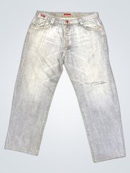 CYBER JEANS Men's Light Wash Denim Jeans