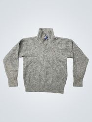 Polo by Ralph Lauren Gray 100% Lambswool Sweater