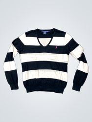 Ralph Lauren Sport Striped V-Neck Sweater