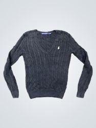 Ralph Lauren Cable Knit V-Neck Sweater