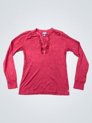 Polo Jeans Company Women's Ruffled Long Sleeve Top