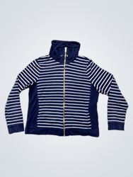 Lauren Ralph Lauren Striped Zip-Up Hoodie