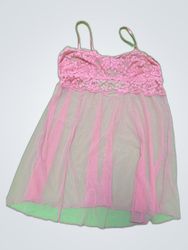 Pink Lace Trim Camisole