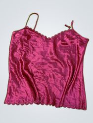 Pink Satin Camisole