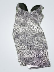 Heavenly Swimwear Leopard Print Bandeau Mini Dress