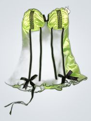 Unbranded Green Satin Bustier Corset Top