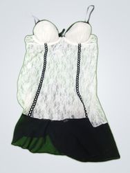 Lace Chemise with Built-in Bra