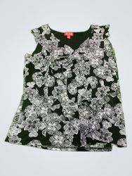 ELLE Floral Lace Sleeveless Blouse