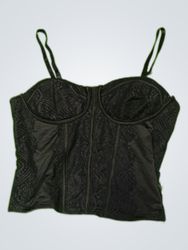 H&M Black Lace Bustier Top