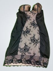 Black Lace Trim Chemise