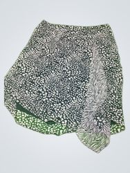 Unbranded Black and White Animal Print Mini Skirt