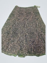 Ralph Lauren Paisley Print Maxi Skirt