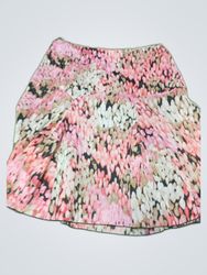 Printed Flared Mini Skirt