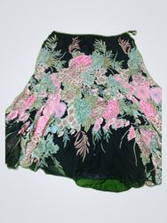 Stavrion Floral Print Maxi Skirt