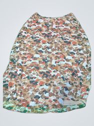 Christopher & Banks Abstract Print Midi Skirt