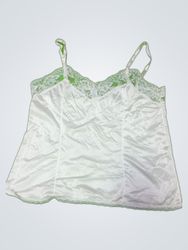 White Lace Trim Camisole Top