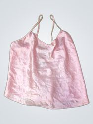 Pink Satin Camisole Top