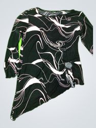 Long-Sleeve Asymmetrical Top