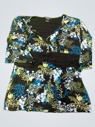 Style & Co Printed Floral Blouse