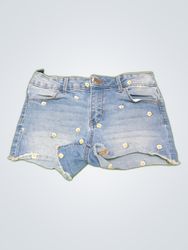 SO Denim Shorts with Daisy Embroidery
