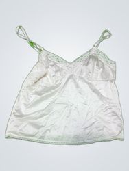 White Lace Trim Camisole