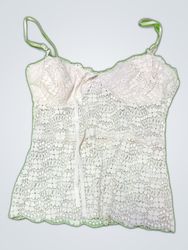 White Lace Corset Top
