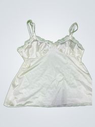 White Lace Trim Camisole Top