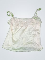 White Lace Trim Camisole