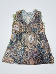 Paisley Patterned Tunic Top