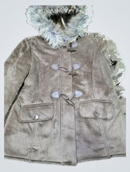 SQUOMA Fur-Lined Suede Jacket