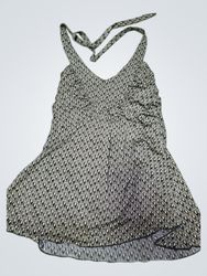 Patterned Halter Neck Dress