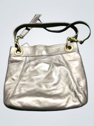 Coach Metallic Leather Shoulder Bag
