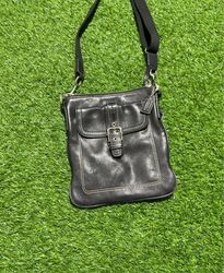 Coach Black Leather Crossbody Bag