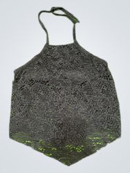 Black Lace Halter Neck Romper