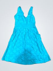 Easy P Blue Sleeveless V-Neck Dress