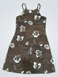 Robe mini à bretelles spaghetti à imprimé floral D..