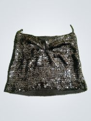 Jupe mini noire à paillettes Blackyky