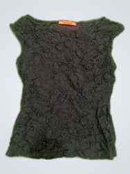 Vanilla Black Lace Sleeveless Blouse