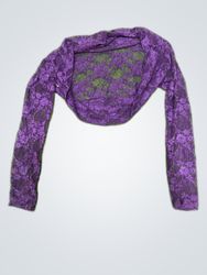 Unbranded Purple Lace Shrug Blouse