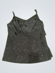 Black Fringe Camisole Top