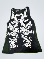 INC International Concepts Black Embroidered Sleev..