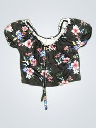 Jennyfer Printed Ruffle Blouse