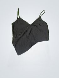 Zara Black and White Wrap Camisole Top